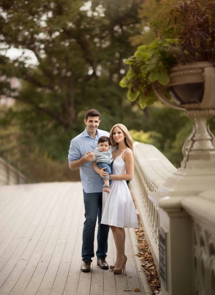 bronxville bridge family photo shoot Family in Bronxville NY posing for their photo shoot