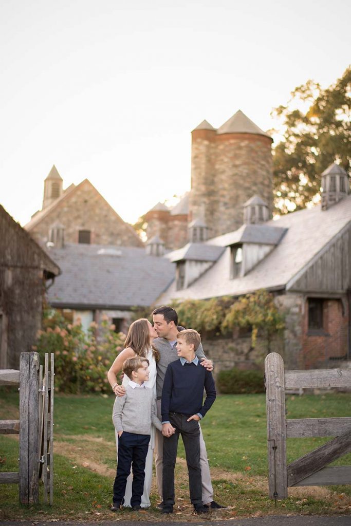 Fairy tale farm in Connecticut is the setting for this beautiful family photo