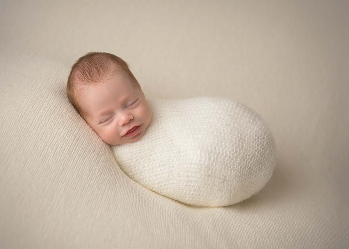 Sleeping newborn at a Rye photography studio New York