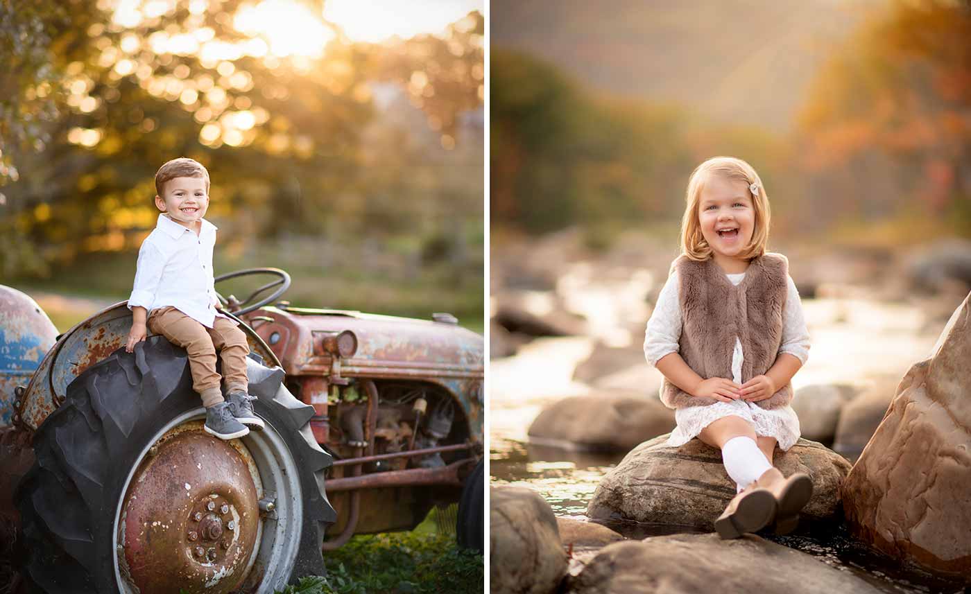 Children playing outdoors at a farm near Denver